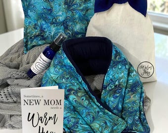 New Mom Self Care, Mother to be Gift, Pregnancy Care Package Kit, Baby Shower Gift, Gift for New Mom, A Warm Hug for Giving Birth