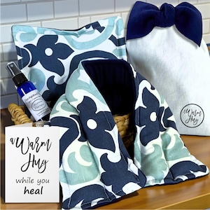 Get Well Gift Set | Get Well Care Package | Surgery Gift | Rice Pack Microwave Heating Pads | Spa gift for her, A Warm Hug Gift