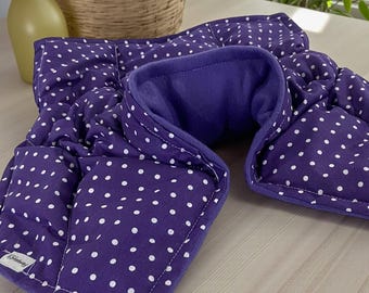 Neck Shoulder Hot Cold Therapy Pack, Rice Flax Seed Pack, Bean Bag Heating Pad