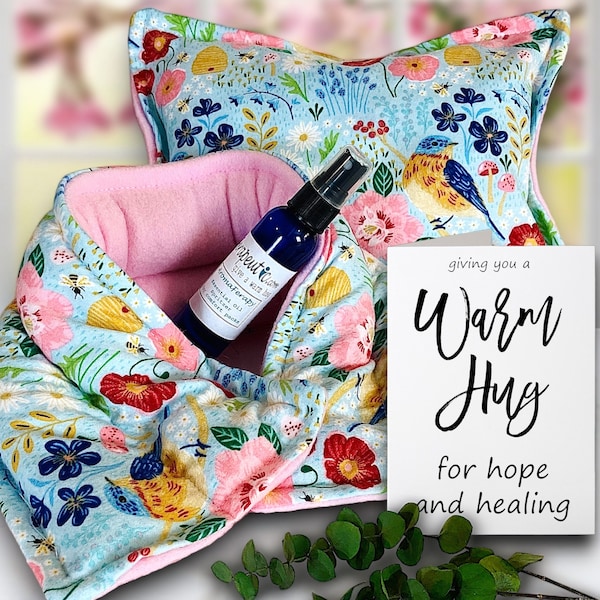 Hope Gift Set, Cheerful Comfort Care Package for Her, Warm Up Soothing Heat Pack Kit