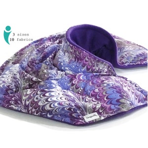 Heating Pad, Rice Heating Pad for Neck Shoulder Back - Microwave Heat Pack, Hot Cold Therapy Pack, purple