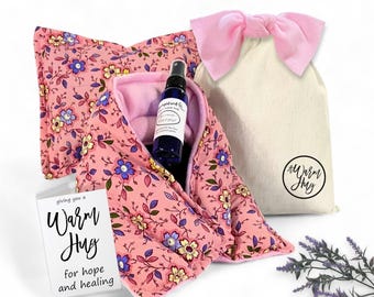 Hope Gift Set, Cheerful Comfort Care Package for Her, Warm Up Soothing Heat Pack Kit