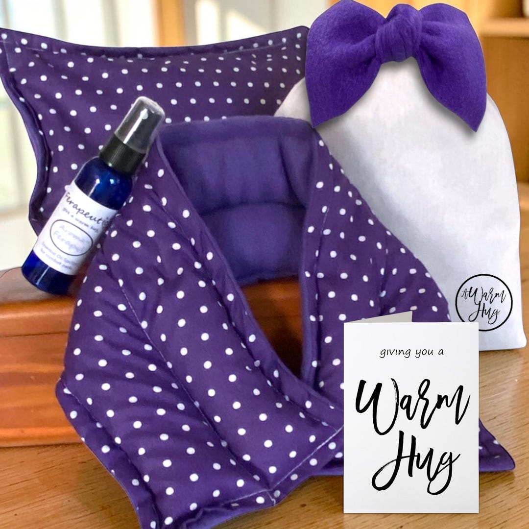 Microwave Heating Pad Set, Lavender Spray, Comfort Gift, A Warm Hug ...
