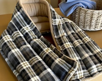 Long Neck Wraps, Heated Aromatherapy Pack, Therapeutic Essential Oils for Moist Heat Therapy, Purple