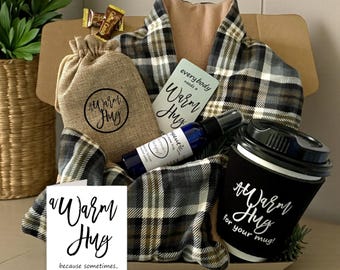 Warm Up Comfort Packs, Thinking of You Gift Box for Him or Her, Send a Hug Sympathy Bereavement Hard Time Encouragement Gift Basket