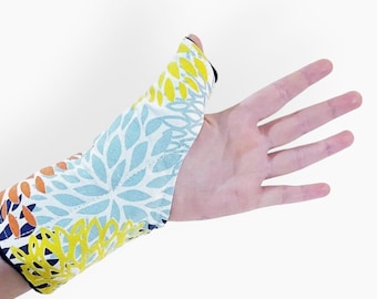 Rice Heating Pad for Thumb, Microwavable Wrist Wrap Texting Gaming Computer Carpal Tunnel Arthritis Thumb Wrap, Hot Cold Therapy Rice Bag