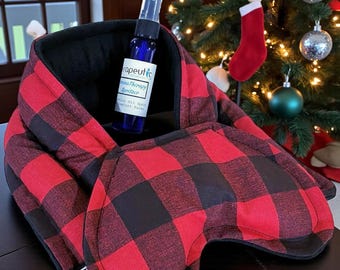 Stress Relief Kit, Anxiety Aid Relaxing Comfort Wraps, Hot or Cold with Aromatherapy Spray