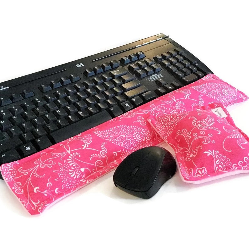 Wrist Rest Heat Pack Keyboard Mouse, Ergonomic Wrist Support, Office Decor, Desk Accessories, Hot Cold Therapy Pack Mouse Pad for Wrist image 3