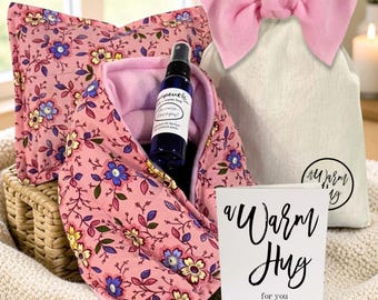 Sister Gift Set:  Cozy Warm Hug Heat or Cool Pads for Relaxation and Comfort, Microwave or Freezer