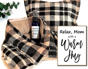 Cozy Mom Gift for Relaxation, Mom Christmas or Birthday Gift from Son, Daughter or Whole Family, Stress Relief Heat Pack Care Package