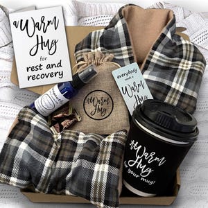 Rest and Recovery Box for Get Well Soon that has Heat Packs to make you feel better while you recuperate