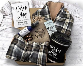 Warm Up Comfort Packs, Thinking of You Gift Box for Him or Her, Send a Hug Sympathy Bereavement Hard Time Encouragement Gift Basket