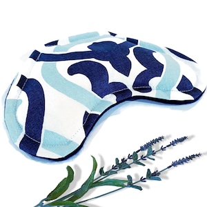 Eye Pillow Flax Rice, Cool Compress Rice Flax, Bean Bag Heat Pack Herbal Aromatherapy Lavender, Wellness Gift Holistic Affordable