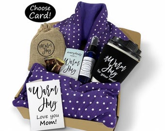 Gift Box for Mom, Microwave Neck Wrap, Eye Pillow, Heat Pack, Mother’s Day Gift, Birthday, Self Care, Relaxation, Stress Relief Comfort Box