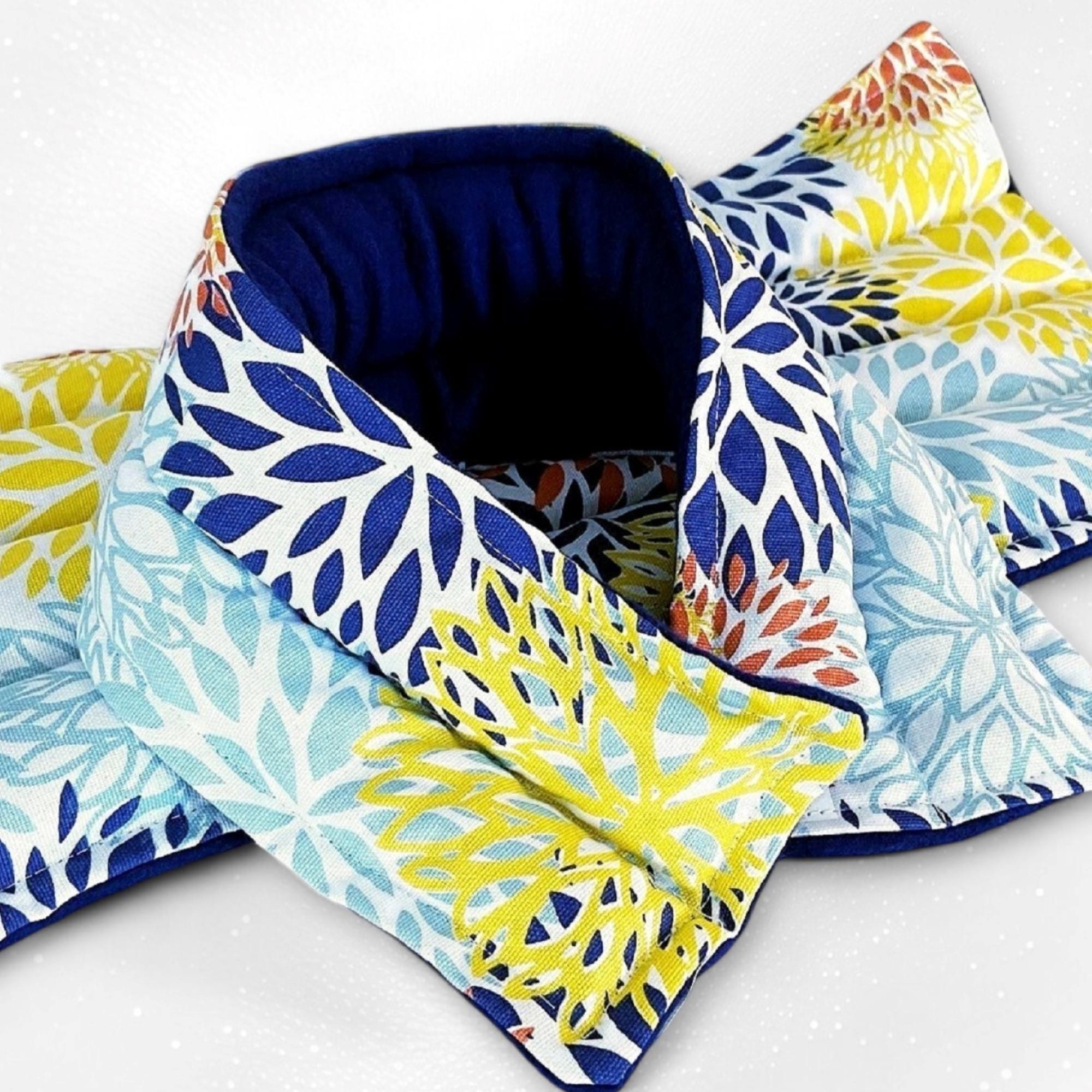 LARGE Heating Pad Gift Set, Lumbar Heat Pack Neck Wrap, microwave rice bag flax seed pillow, Ankylosing spondylitis gift