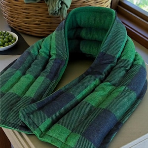 Long Heated Neck Wrap like Corn Heating Pad Microwavable, Long Term Persistent Regional Neck Pain Heat Pad