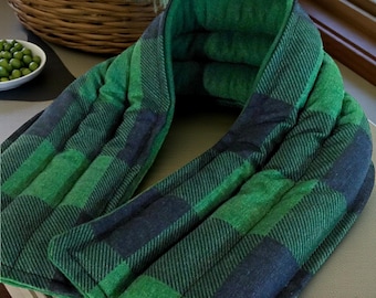 Neck Spine Heat Cold Packs, Microwave Warmie Unscented or Herbal Neck Wrap to Reuse