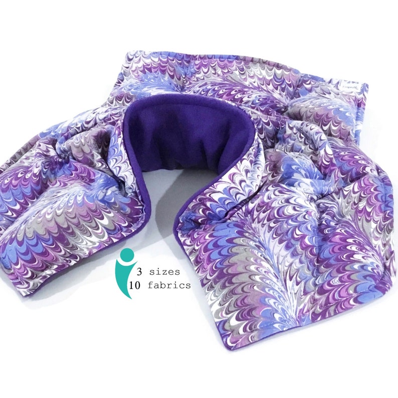 Heating Pad Microwaveable Flax Seed Neck Pillow Shoulder Etsy