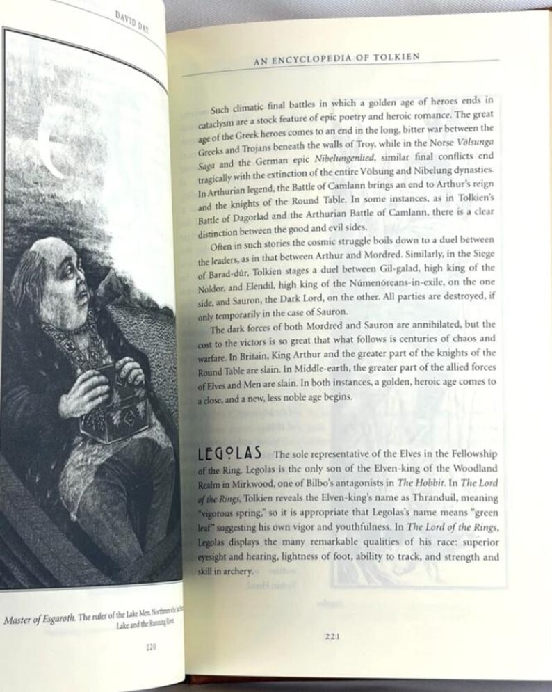 New - An ENCYCLOPEDIA Of TOLKIEN by David Day Deluxe Leather Bound Edition image 8