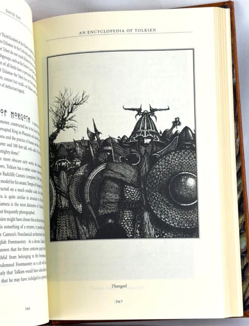 New - An ENCYCLOPEDIA Of TOLKIEN by David Day Deluxe Leather Bound Edition image 6