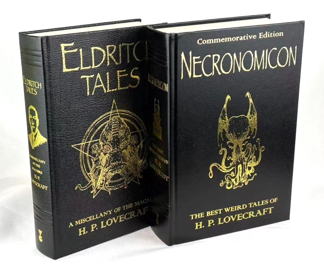 NECRONOMICON & ELDRITCH TALES of H.P. Lovecraft Set of 2 Volumes
