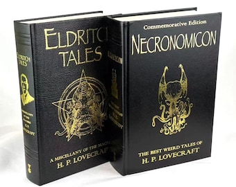 NECRONOMICON & ELDRITCH TALES of H.P. Lovecraft Set of 2 Volumes Set