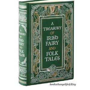 A Treasury of Irish Fairy and Folk Tales Deluxe Bonded Leather Collectible NEW SEALED Classic zdjęcie 1