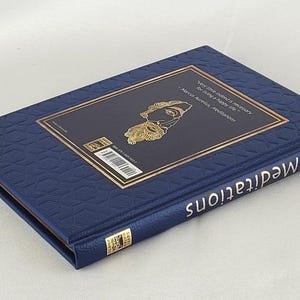 Rare - MEDITATIONS by Marcus Aurelius George Long (8"x6") Deluxe Leather Bound *New* image 3