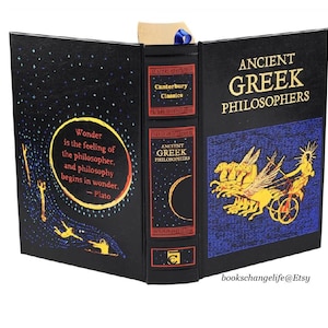 ANCIENT GREEK PHILOSOPHERS Plato Aristotle Epicurus Leather Bound Classics Deluxe edition New Classic Book