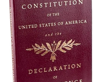 Pocket Leather Classic Constitution of the USA & Declaration of Independence