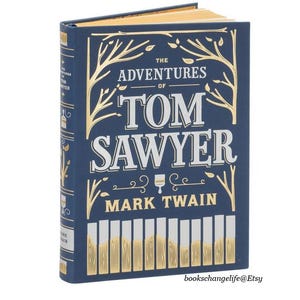 The Adventures of Tom Sawyer by Mark Twain Soft Leather Bound edition - New - Classic Book