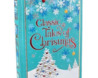CLASSIC TALES Of CHRISTMAS with A Christmas Carol by Charles Dickens Deluxe Leather Bound New Classic