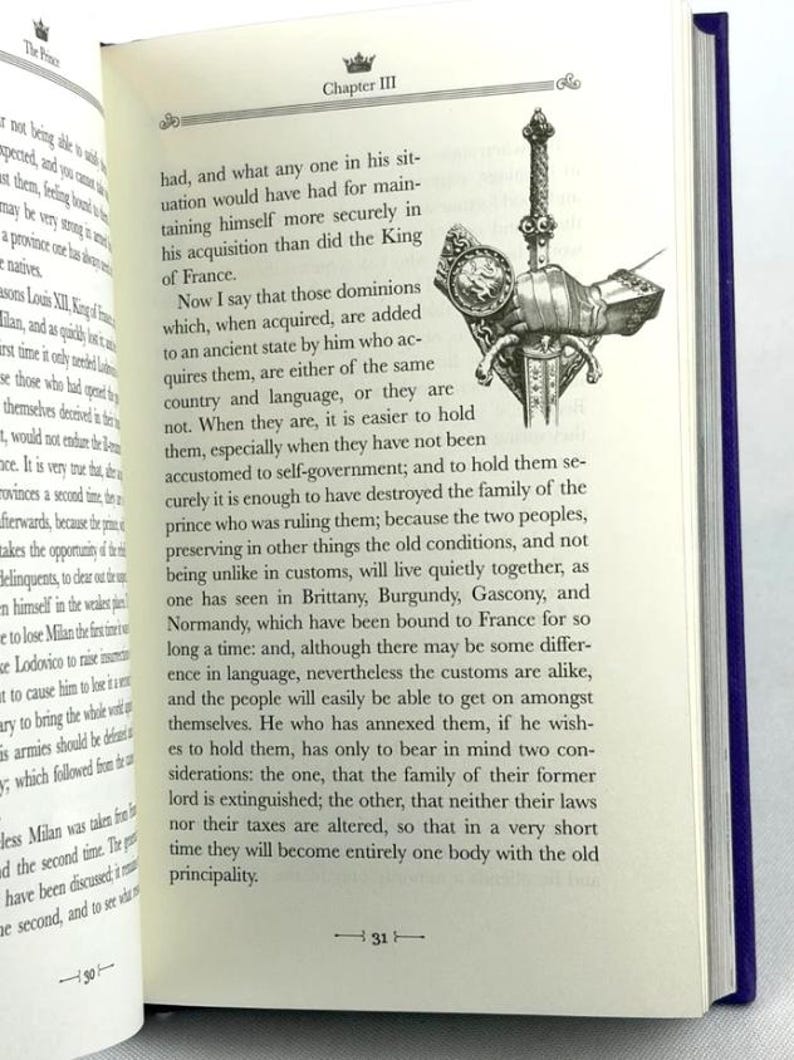 Livre compact classique de luxe The Prince de Niccolò Machiavelli image 8