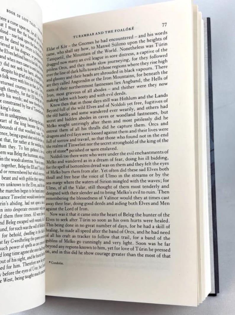 The Book of Lost Tales Part 1 & 2 by J.R.R. Tolkien Middle earth tales *New* image 11