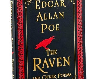 Pocket Leather Bound The Raven & Other Poems by Edgar Allan Poe, Gilded Page Classic