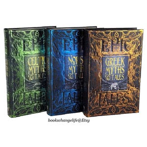CELTIC Myths, GREEK Myths, NORSE Myths, Tales & Epic Legends Mythology Gothic Fantasy Deluxe Hardcover edition New book set