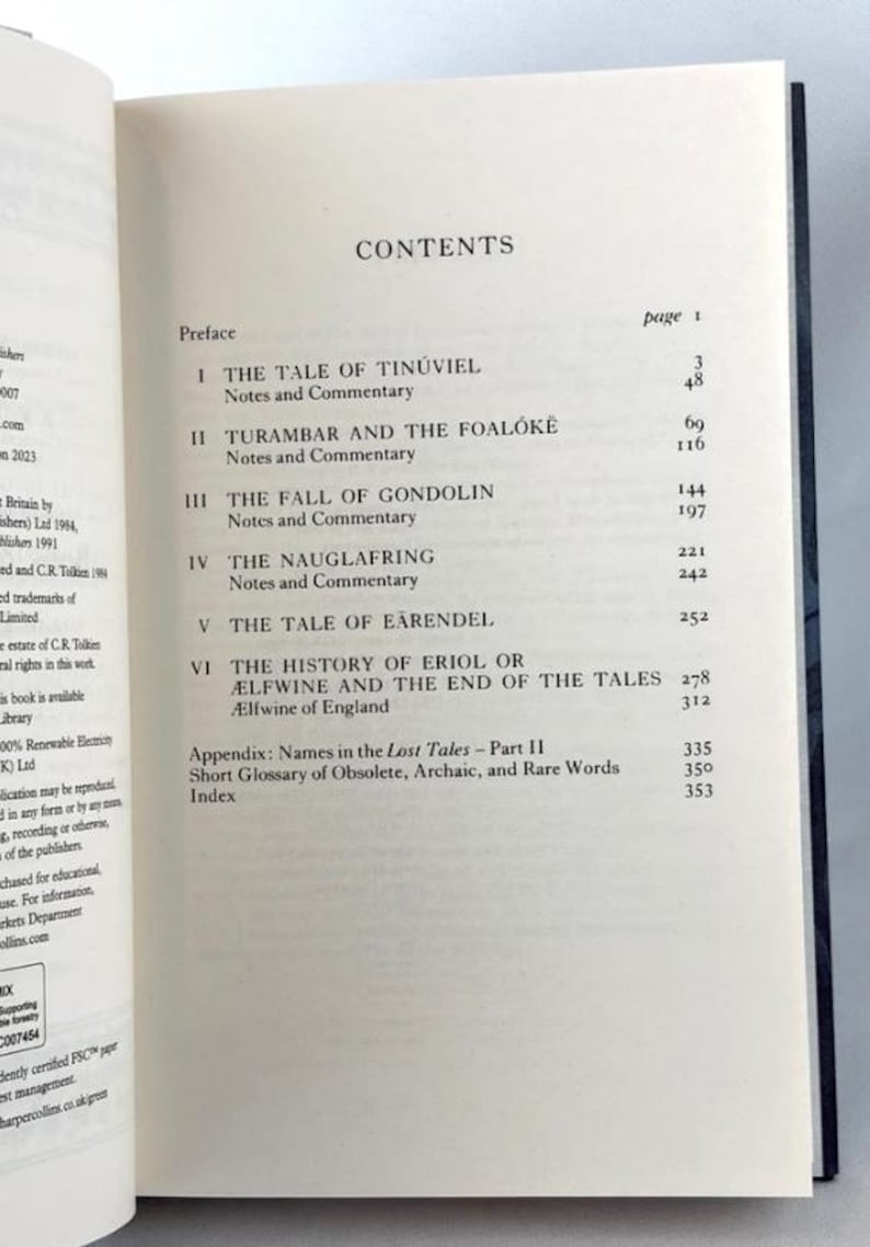 The Book of Lost Tales Part 1 & 2 by J.R.R. Tolkien Middle earth tales *New* image 8