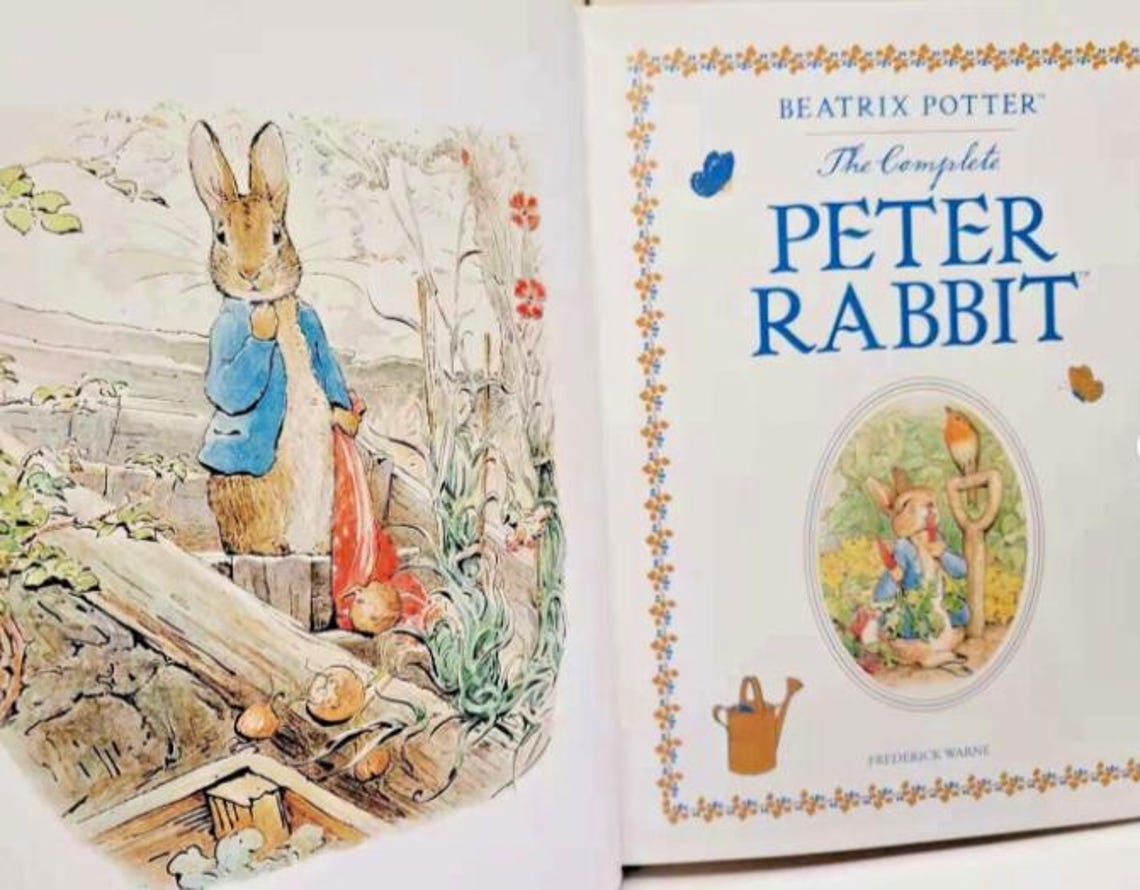 The COMPLETE PETER RABBIT by Beatrix Potter Deluxe Bonded Leather ...