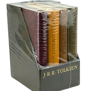 New Sealed - JRR Tolkien Hobbit & Lord of The Rings Leather Bound Pocket Boxed Set