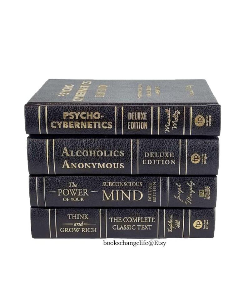 Subconcsious Lettering Psycho-cybernetics, Think & Grow Rich, Power of Subconscious Mind ...