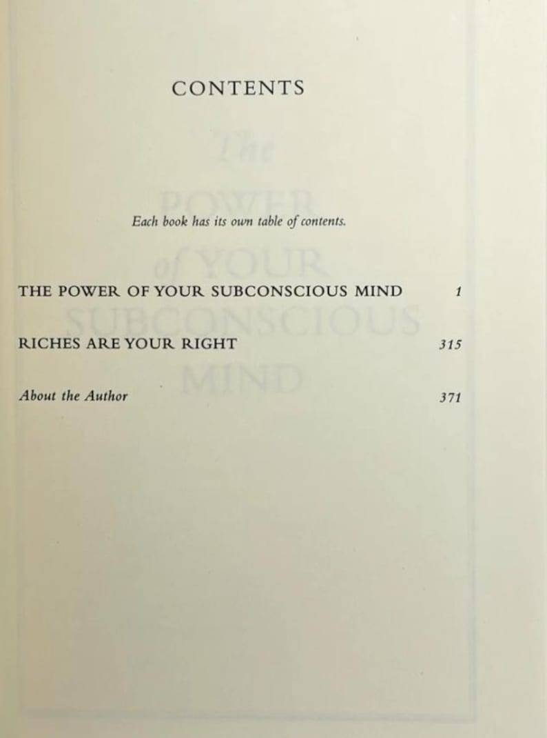 The POWER Of Your SUBCONSCIOUS MIND by Joseph Murphy Deluxe Leather Bound image 7