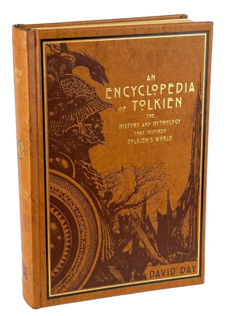 New - An ENCYCLOPEDIA Of TOLKIEN by David Day Deluxe Leather Bound Edition image 1
