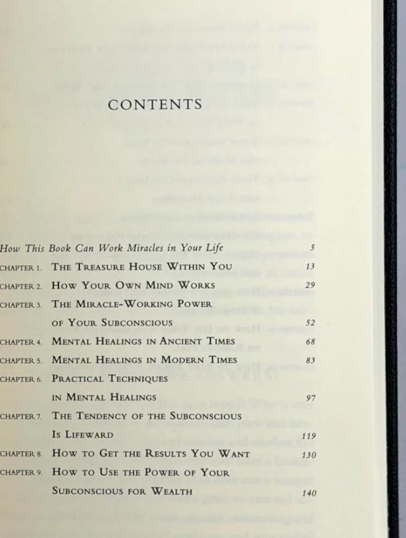 The POWER Of Your SUBCONSCIOUS MIND by Joseph Murphy Deluxe Leather Bound image 8