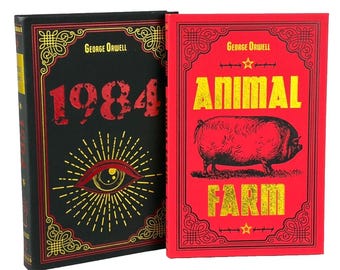 Rare - George Orwell Animal Farm & 1984 Nineteen Eighty-Four Set of 2 Classic Book