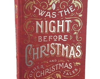 TWAS The NIGHT Before CHRISTMAS (A Christmas Carol + More) Deluxe Bonded Leather Collectible Edition New Classic Book