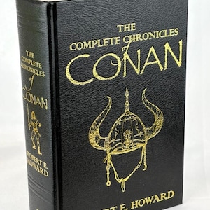 Complete Illustrated CHRONICLES OF CONAN by Robert E Howard Leather Bound Centenary Edition