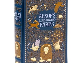 Aesop's Illustrated Fables with 400+ fables Deluxe Bonded Leather Collectible Edition NEW SEALED