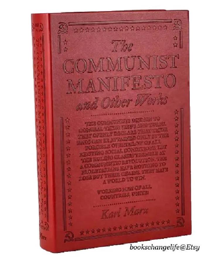 The COMMUNIST MANIFESTO by Karl Marx Soft Faux Leather Deluxe