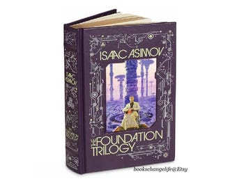 The Foundation Trilogy by Isaac Asimov Bonded Leather Gilded Ribbon Bookmark NEW SEALED