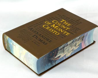 Rare - The COUNT Of MONTE CRISTO by Alexandre Dumas Unabridged Faux Leather Sprayed Edges Classic